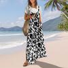 Casual Wide Leg Jumpsuits For Women Boho Floral Pleated Overalls Rompers Summer Outfits With Pockets