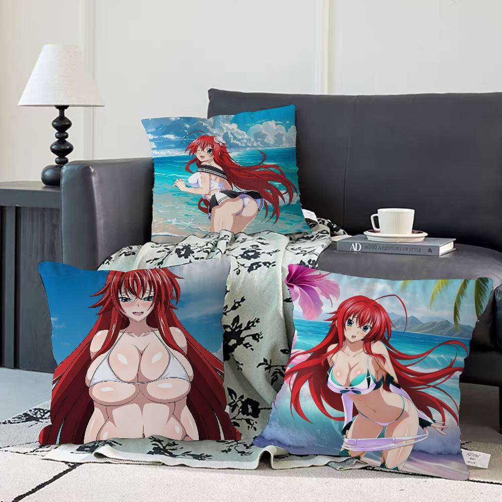Anime R-Rias-Gremory Pillowcase 45x45cm Cute Pillowcase Living Room Sofa Cushion Cover Bedroom Home Decoration Children's Gift