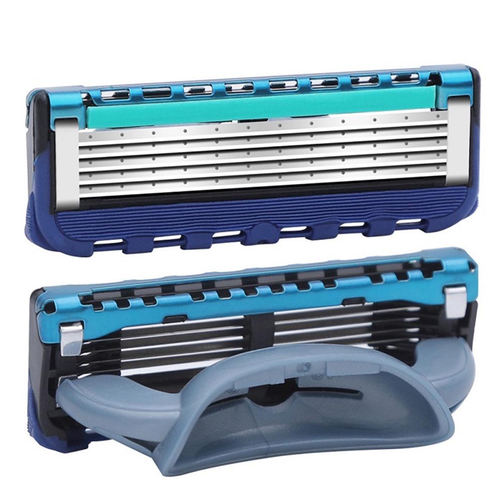 4Pcs 5 Layer Manual Razor Blades Replacement Heads Beard Remover Trimmer Shaver