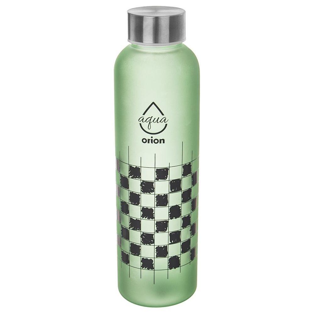 Green glass water bottle 600 ml