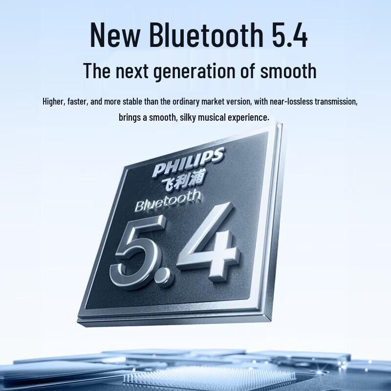 Philips TAH5519 Over-Ear Wireless Bluetooth Headphones with Active Noise Cancellation