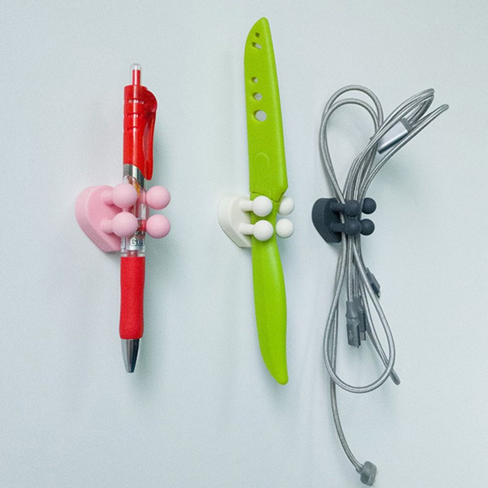 Silicone Wall Mounted Hook No Punch Razor Holder Creative Bathroom Organizer  Dorm