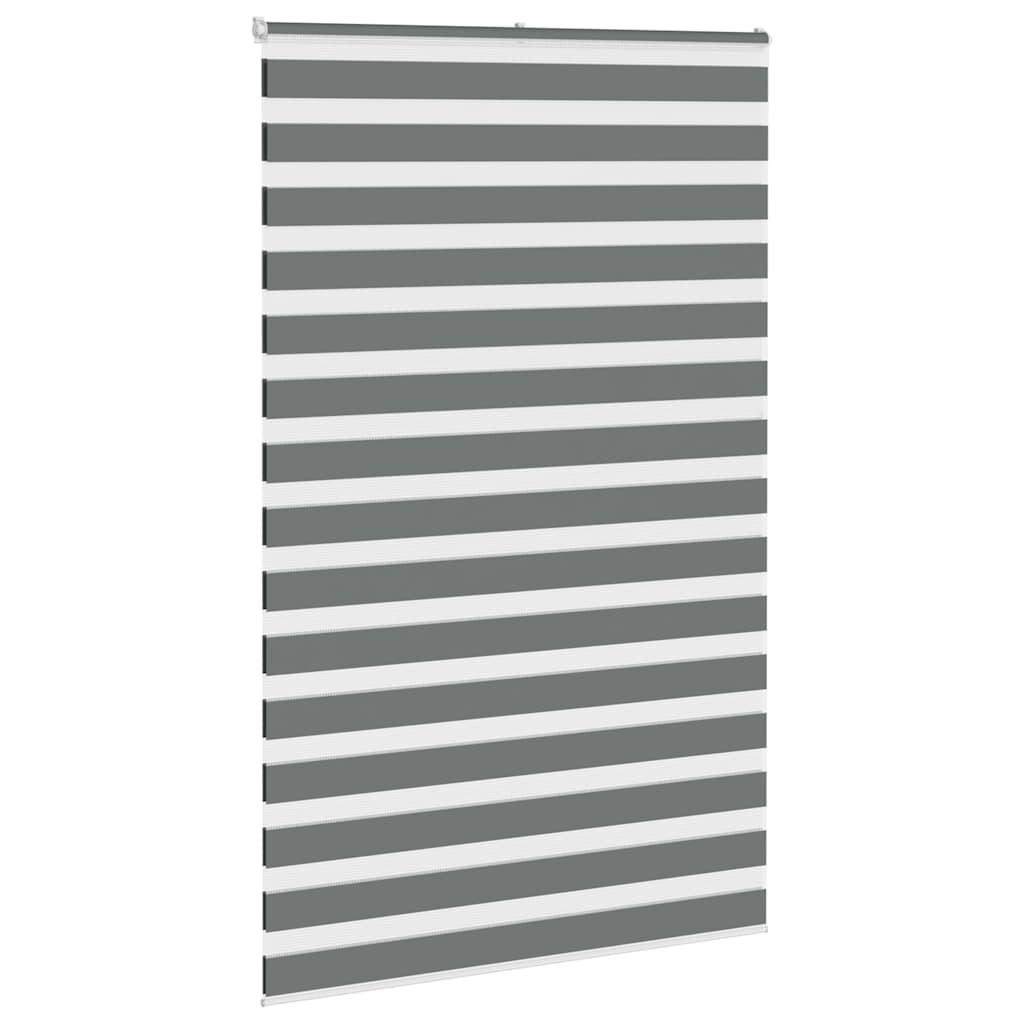 Zebra Roller Blind, Dark Grey, Fabric Width 135.9Cm, Polyester