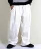 Deumakeu Corduroy Real Wide One-Pleat Pants White