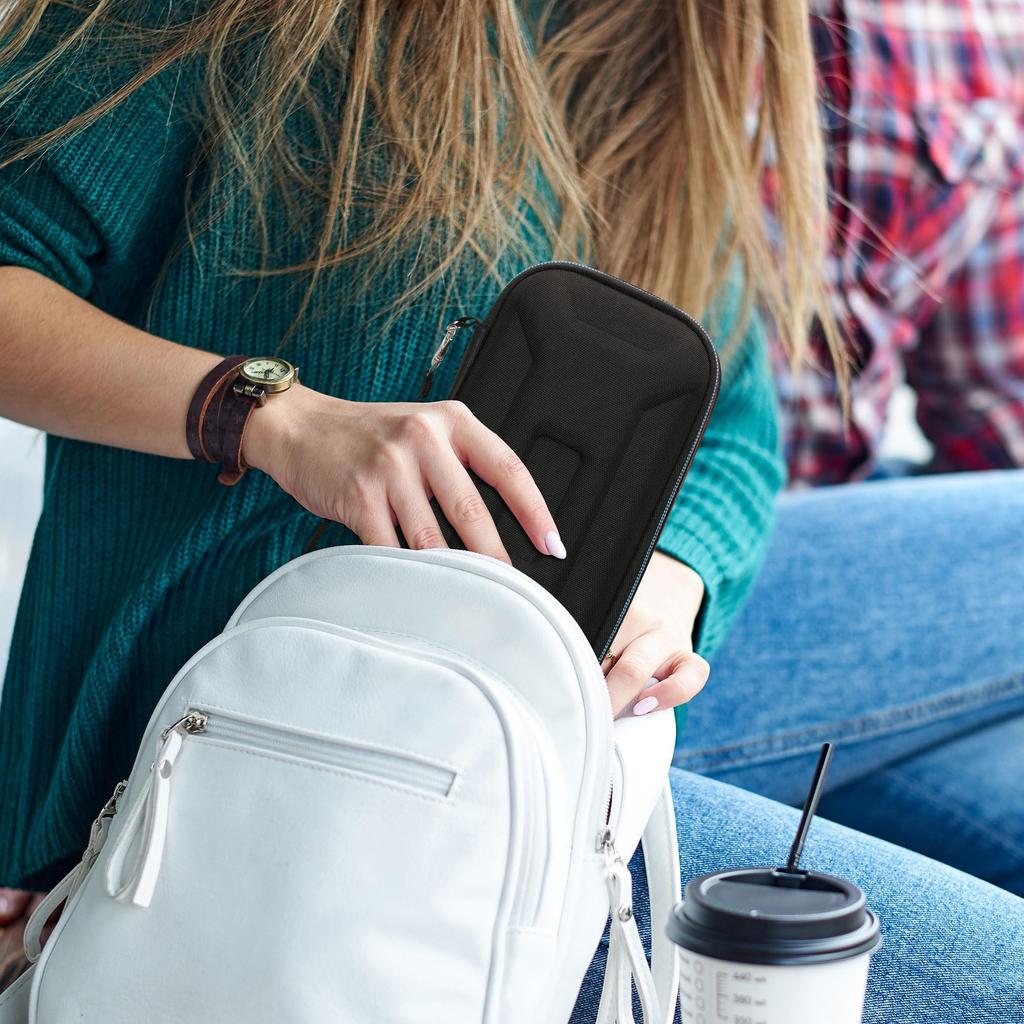 kwmobile Texas Instruments TI-84 Plus CE Compatible Calculator Case - Storage and Carrying Case for Graphing Calculators, Nylon EVA - Black