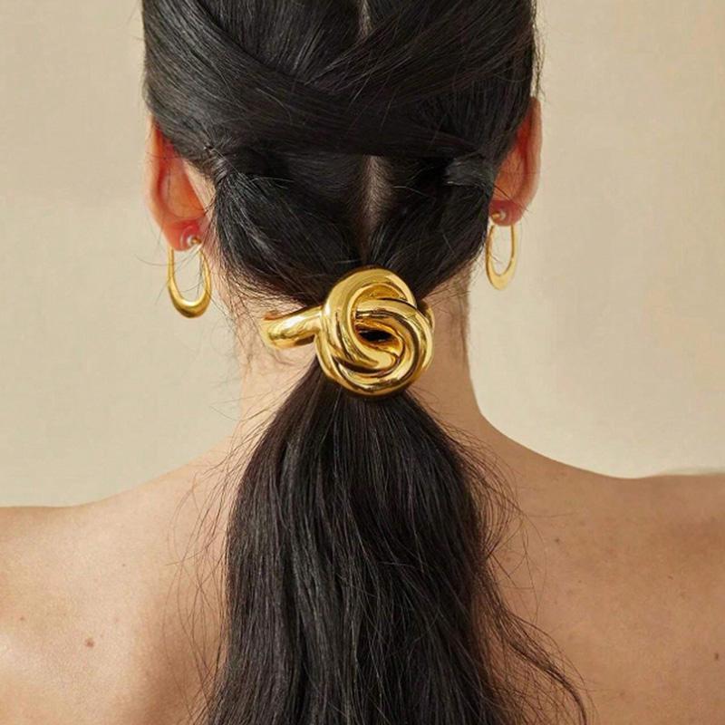 Fashion Metal Ponytail Clip Geometric Elegant Hair Clip for Girl Daily Holiday Wear Spring Clip Women's Jewelry Hair Accessories