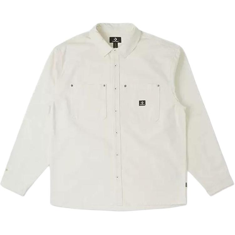 Converse One Star Woven Shirt Asia Sizing White Men s 10026908-A01 L
