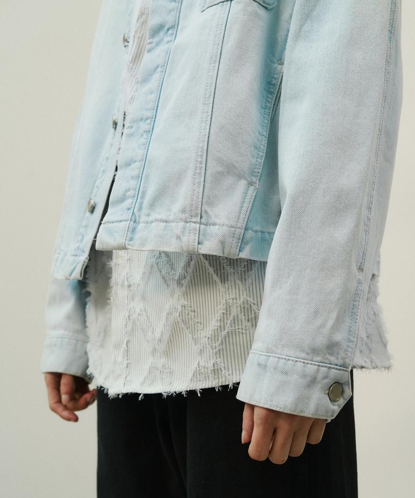 Minav Youthful Hyper Denim Jacket [Light Blue]
