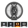 7 Inch Car Motorcycle LED Headlight with DRL Turn Signal Low Beam High Beam 7   Round Headlight Replacement for Jeep
