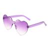 Free shipping  Candy color heart shape ocean personality Frameless Children's Sunglasses Fashion Candy Love Sunglasses