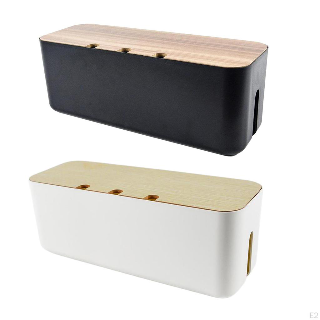 Box, Wire Management Cable Storage Organize Case for Hiding Extension and Electrical