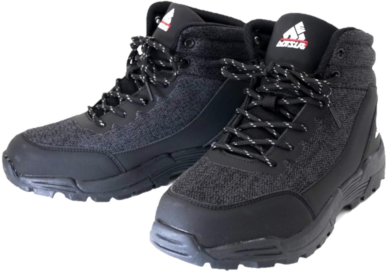 

Fishing Shoes with Spiked Soles and Heather High Grip [GOTSURI] High-Top Laces, Black, (Black Heather, 26-Point Measurement, 0-Centrimeter)