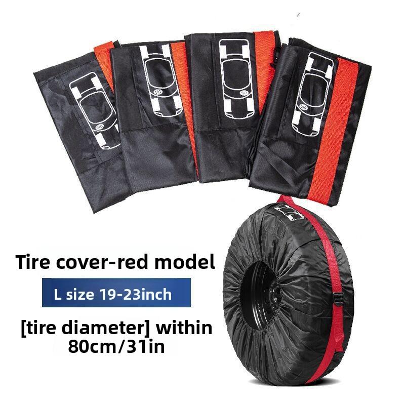4-pieces Car Tire Covers Waterproof, Dustproof, and Dirt-Resistant Spare Tire Covers for 13-18 Inch / 19-21 Inch Tires