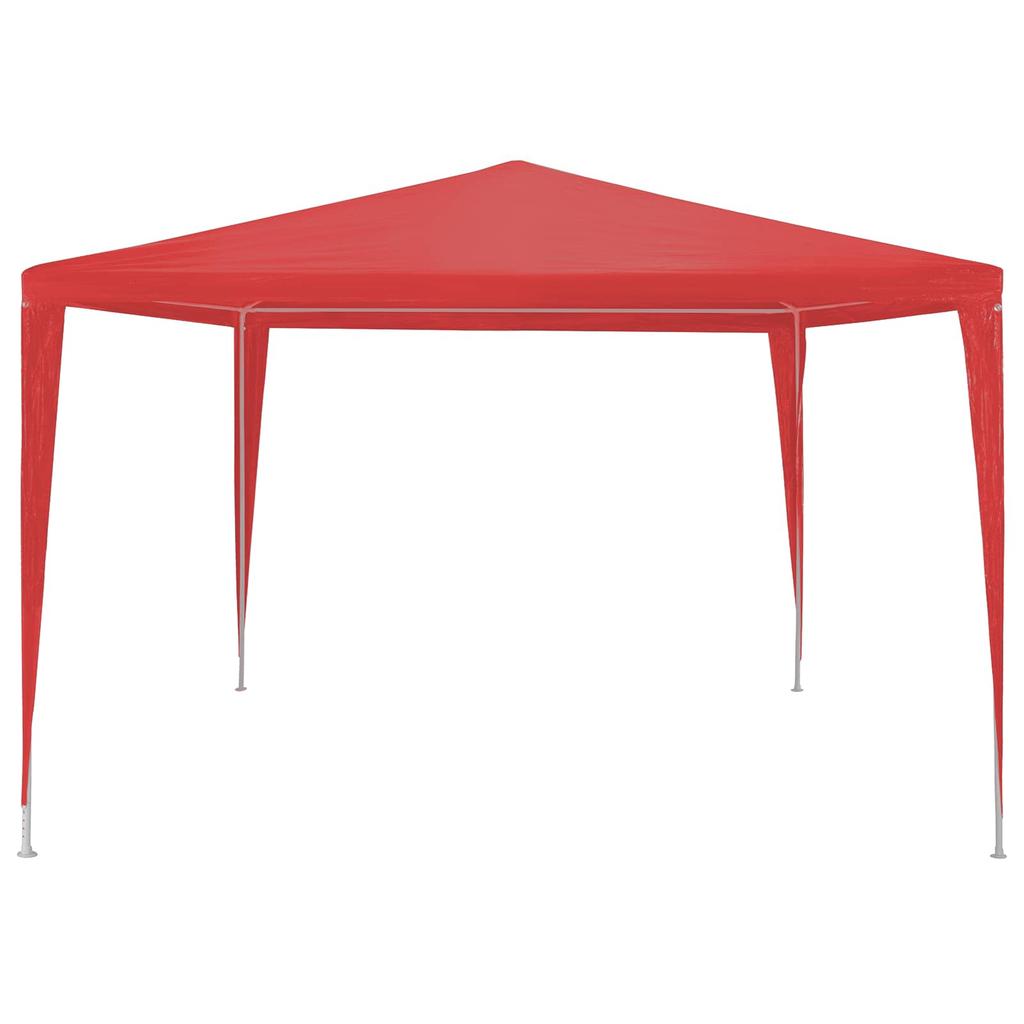 Red Party Tent 300 X 300 X 255 Cm PE and Steel