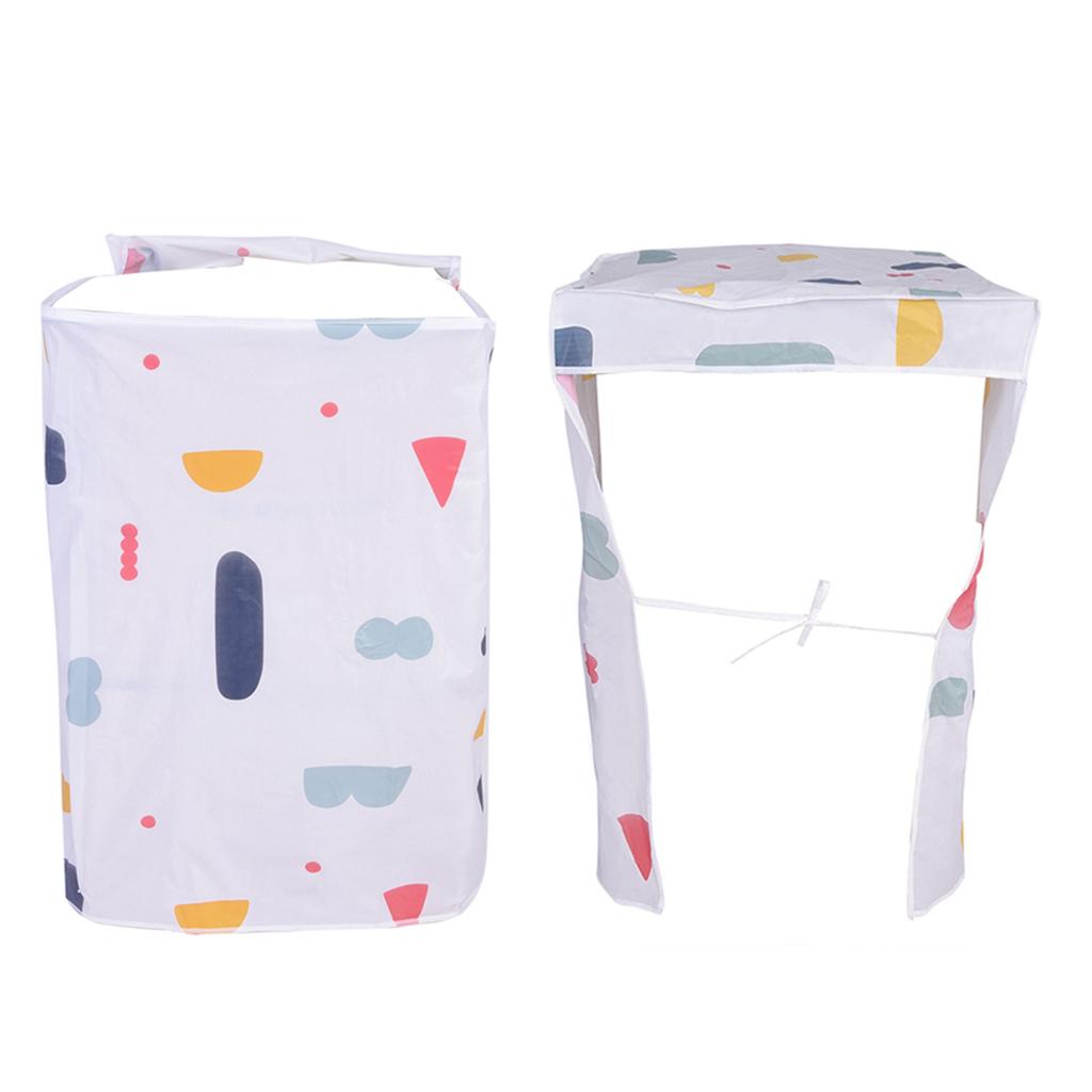 Waterproof Washing Machine Zipped Cover Dust Protection for Top Load Washer Dryer(Top Load)