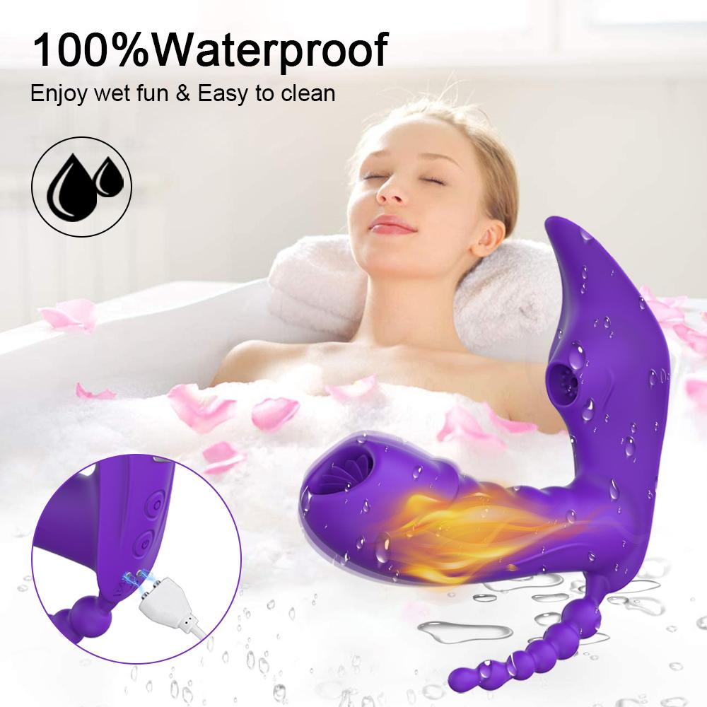 Bluetooth APP 3 in 1 Dildo Vibrator für Frauen Drahtlose Fernbedienung Sucker Klitoris Stimulator Sex Spielzeug Weibliche Paar Erwachsene 18