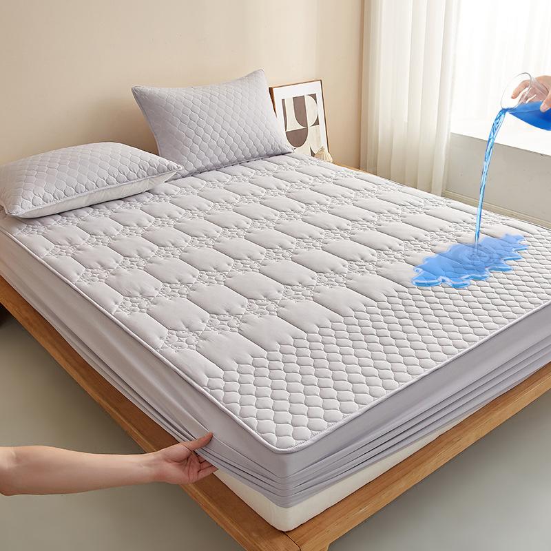 Water Wash Cotton Quilted Waterproof Bedspread Mattress Protector Non Slip Urine Pad Dustproof Bed Cover 3 Piece Set