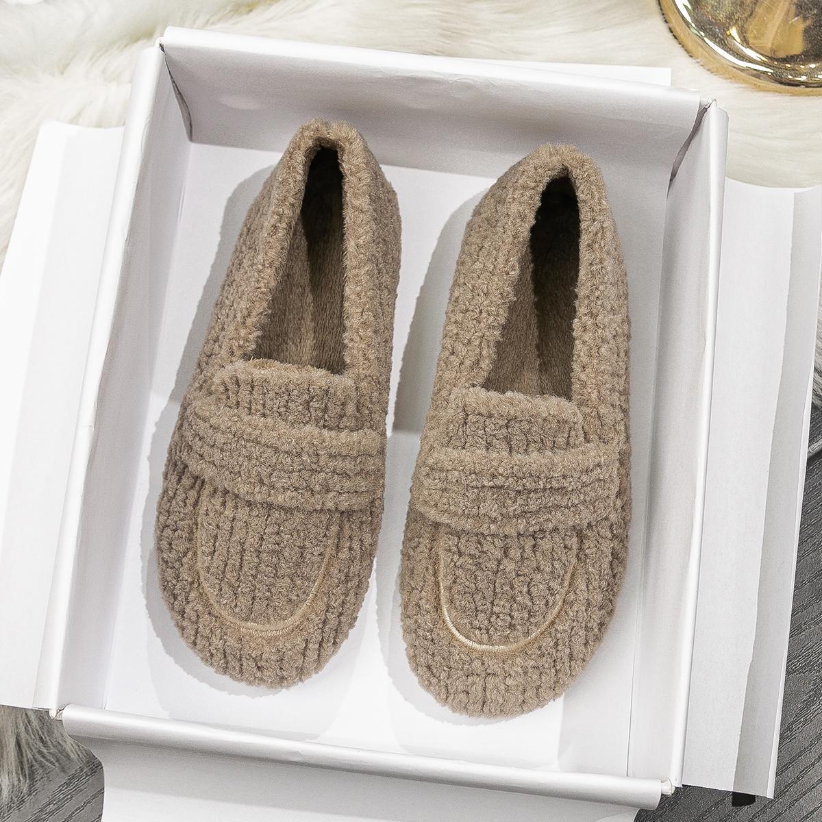 

Модная женская зимняя обувь 2024 года из плюша для отдыха на природе Теплые зимние сапоги Мэри Джейн на плоской подошве Женские повседневные туфли-лодочки Большие размеры 41-43 Бесплатная доставка 43 хаки