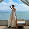 Tyrande Seaside Vacation Feeling Neck Suspender Dress Women's French Heavy Industry Sexy Backless Cake Dress