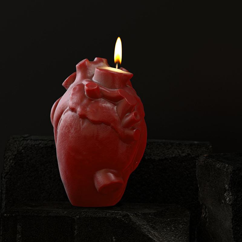 DIY Heart Candle Mold Silicone Embossed Soap Mold for Weddings Handmade Home Decor and Holiday Gift Crafting