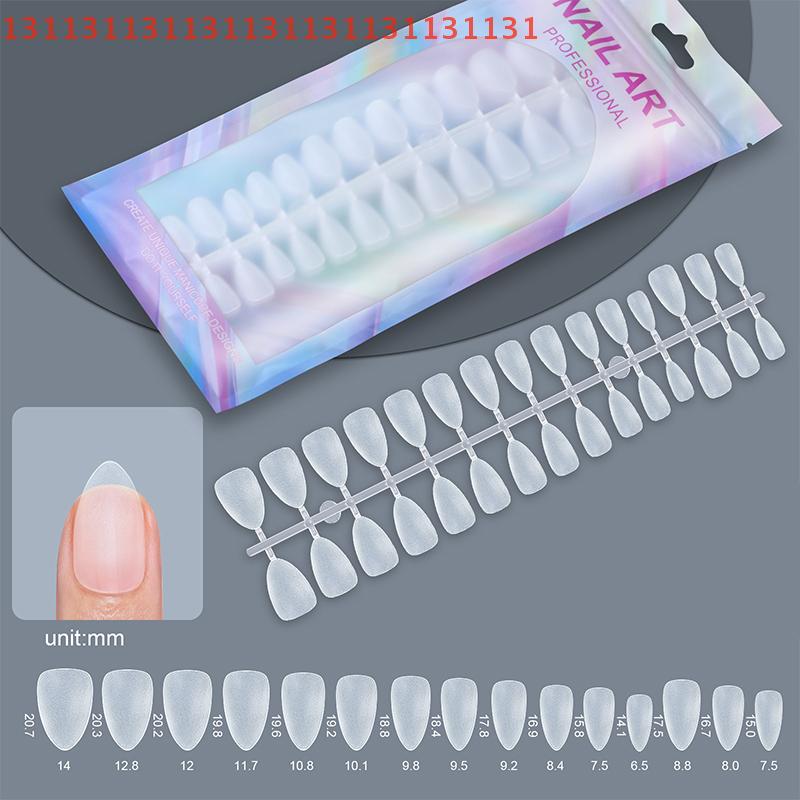 Short Matte False Nails Full Cover Coffin Square Almond Press On False Nails Soft Gel Nail Tips, Manicure Extension Tools 150Pcs