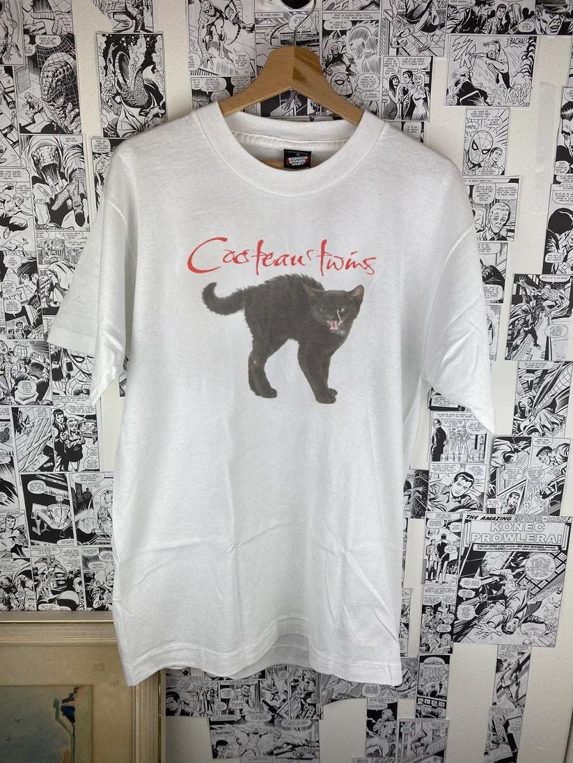 Cocteau Twins Kitten band tee vintage white short sleeve tee QT5438 Unisex T-Shirt XXXL