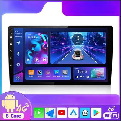 Bezdrátové Carplay 2din Android 15 Autorádio Multimediální Video Přehrávač Univerzální GPS Navigace 4G WiFi AutoRadio