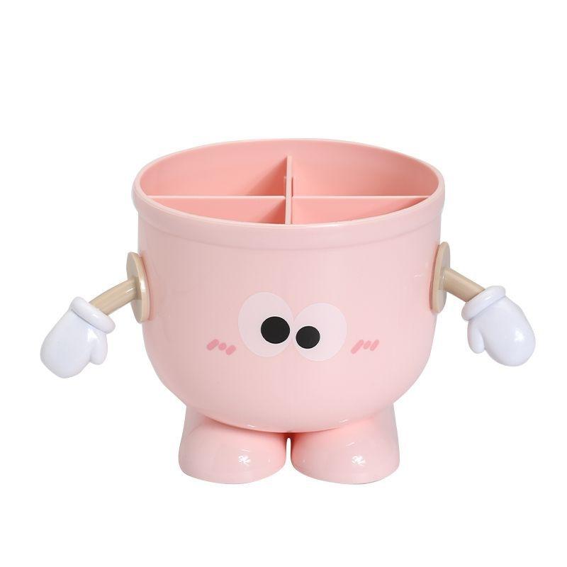 Cartoon Große Augen Stiftehalter Mit Haken Tisch Niedlich Schreibwaren Aufbewahrungsbox Stiftehalter Ständer Schüler Kinder Mädchen Schreibtischorganizer