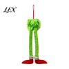 Seasonal Car Interior Embellishments Funny Elf Legs Hanging Ornament, Christmas Tree Decor with Soft Whimsical Themed Decorations Plush, Red