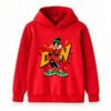 Kids Boys Girls Pullover Hoodie, Cartoon Cool Duck Printed Casual Soft Long Sleeve Hooded Sweatshirt for Daily Wear