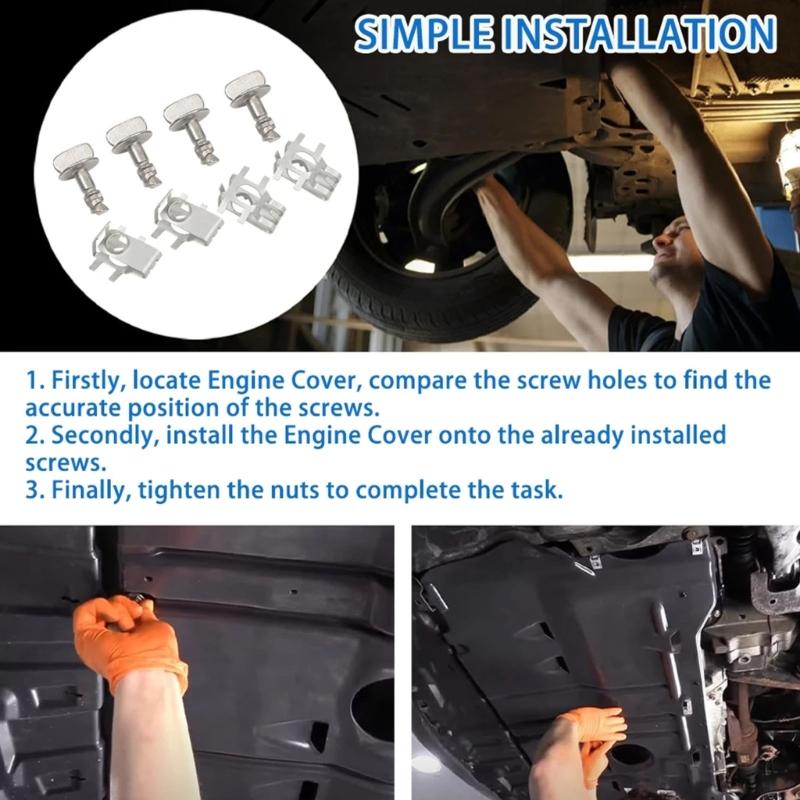Automotive Hood Fastener Bolt With Reinforced Locking Design BB5Z-00817-A Retainer for F150 2011-2014