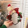 Kids Headband Christmas Cosplay Cartoon Elk Snowflake Bow Hairband Birthday Party Headwear Halloween Gifts Hair Accessories