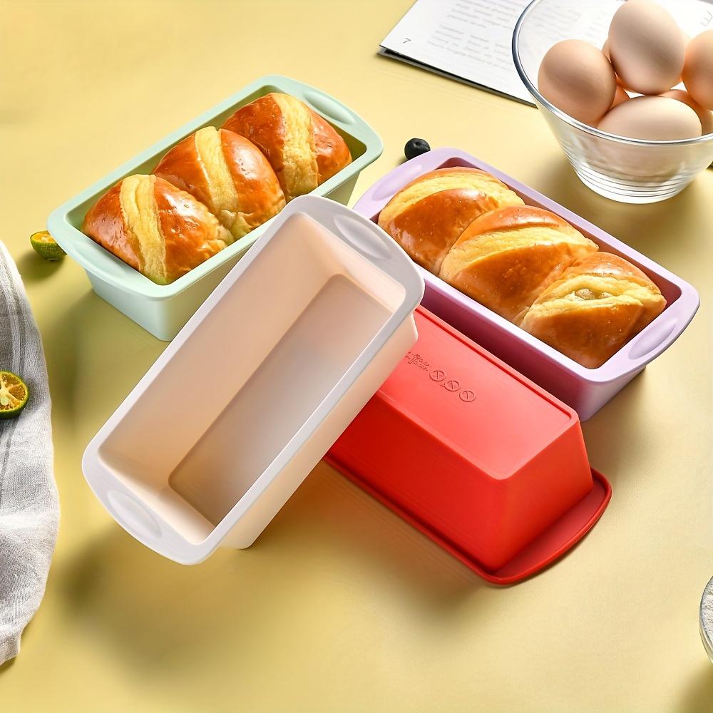 1/4pcs Non-Stick Loaf Pans Flexible Silicone Rectangle Cake Pan for Baking Bread BPA Free Brownie Toast Mold Kitchen Essentials