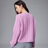 Paluo Women's 7-Gauge Cashmere Loose-Fit Hollow-out Pullover Sweater