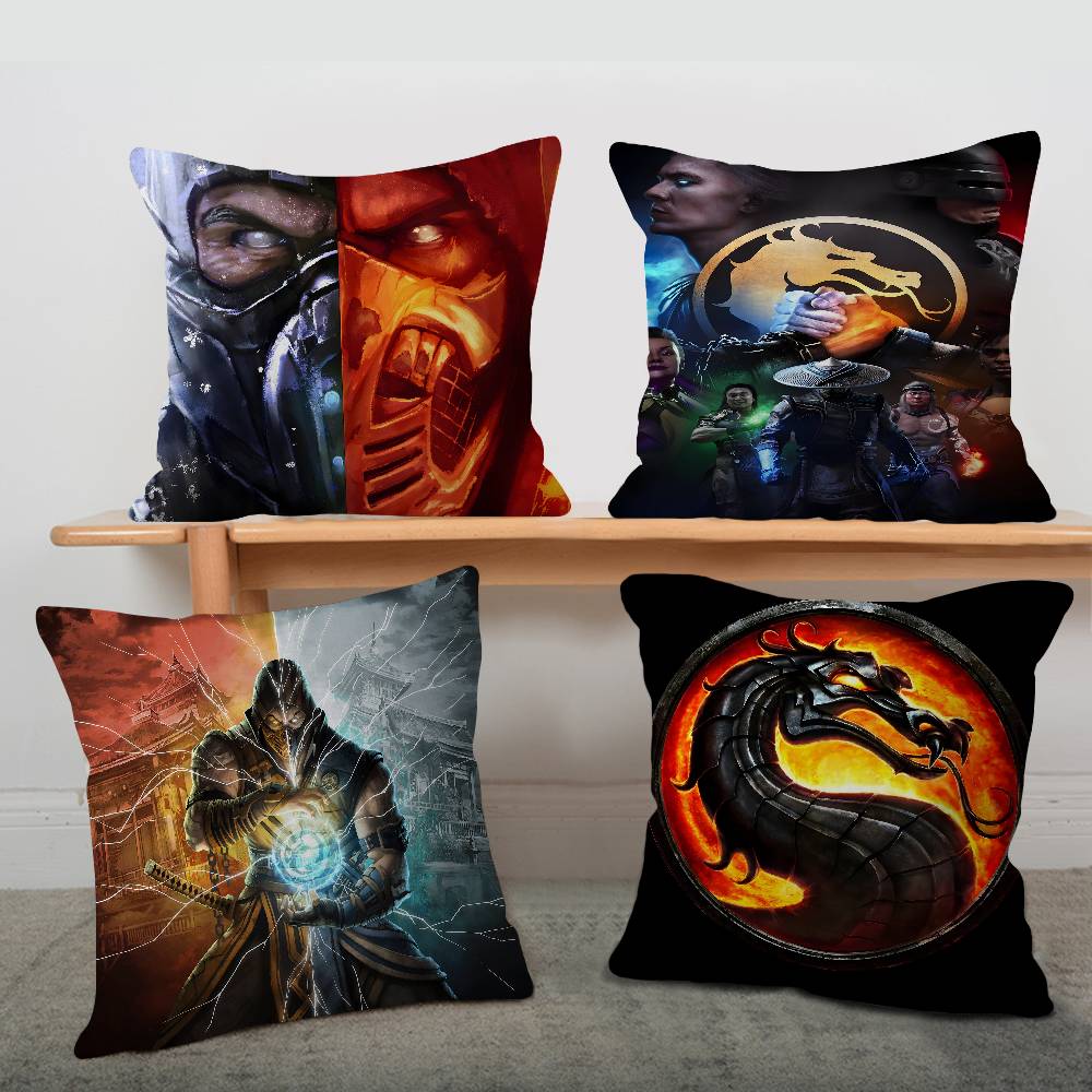 MMortal Kombat Pillow Cover for Bedroom Room and Living Room Sofa Decorative Cushion Cover