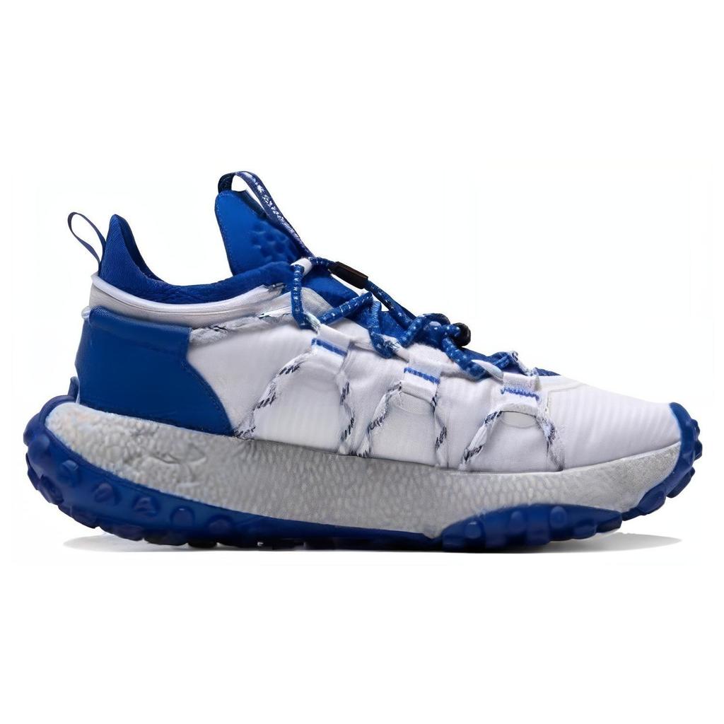 Under Armour Summit UA HOVR Summit FT Cuff Comfortable Durable Breathable Lightweight Mid-Top Casual Shoes Unisex Sneaker White Blue 3022945-105
