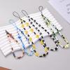 Fashion Cartoon Eye Mushroom Beaded Phone Chain For Boy Girl Anti-Loss Acrylic Cellphone Holder Rope Telephone Lanyard Strap