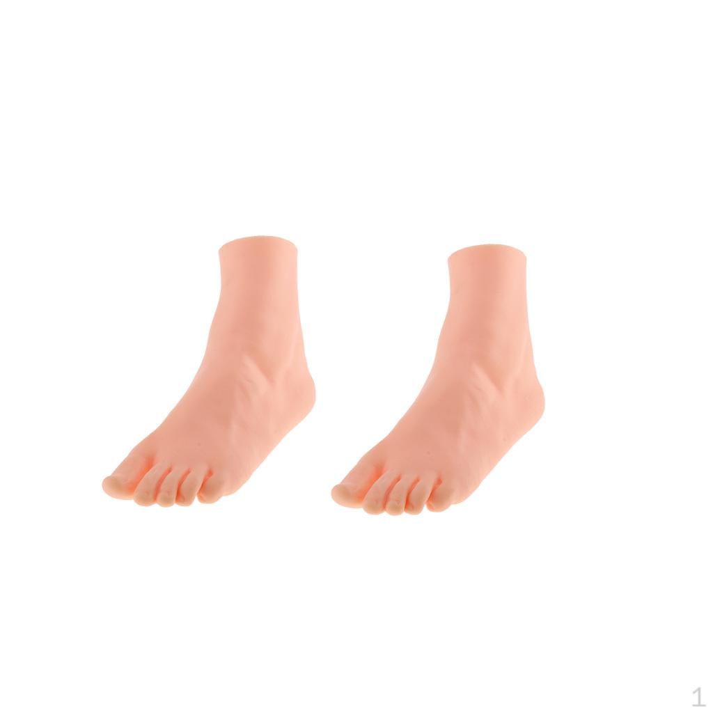 

2 шт. Силиконовый в натуральную величину Женский стиль стринги Модель для демонстрации цепочек на щиколотке левой ноги Художественный эскиз