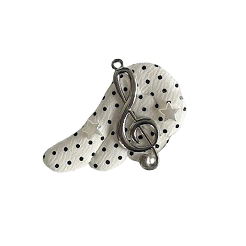 

Polka Dot Harajuku Hair Clip with Star Note Angel Wing Y2K Style Accessory for Women Kids Everyday Wear Sweet Decor