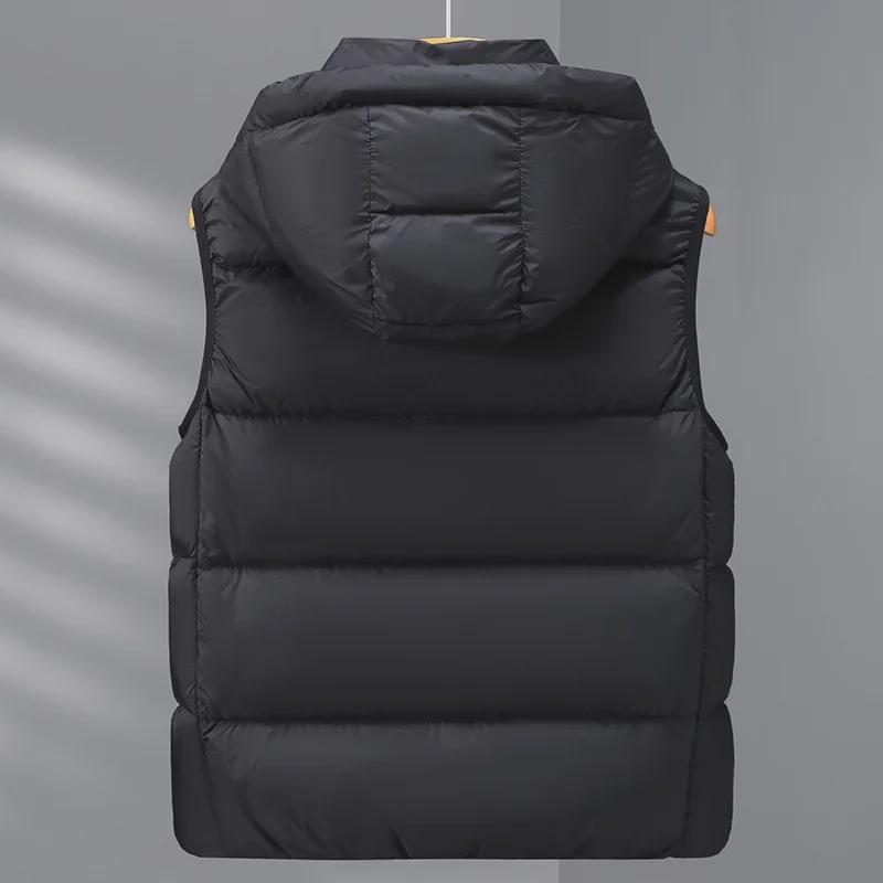 Erkek Kışlık Aşağı Yelek: Trendy Siyah ve Sarı Çift Dış Giyim Ceket