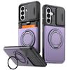 For Samsung Galaxy A57 A56 AA55 A37 A36 A35 A27 A26 A17 A16 A15 A07 Case with Card Holder & Kickstand & Slide Camera Lens Cover