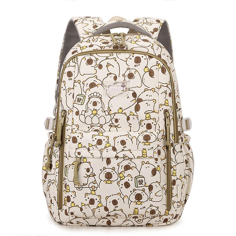 High value, fresh, sweet and cute cartoon backpack, large capacity backpack for primary and secondary school students