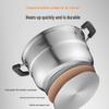 Joyoung 304 Stainless Steel Double-Layer Steamer Pot with High Arch Lid, 28cm