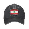 Lebanon Flag Heart Accessories Baseball Caps Unisex Casual  Caps Hat Adjustable Trucker Hats Snapback Cap