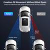HdoorLink 2Pcs Car Mirror HD Convex Mirror Blind Spot Auto Rearview Mirror 360 Degree Adjustable Blind Spot Mirror