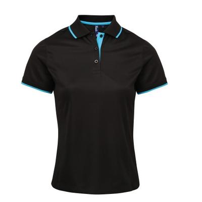 Womens/Ladies Contrast Coolchecker Polo Shirt