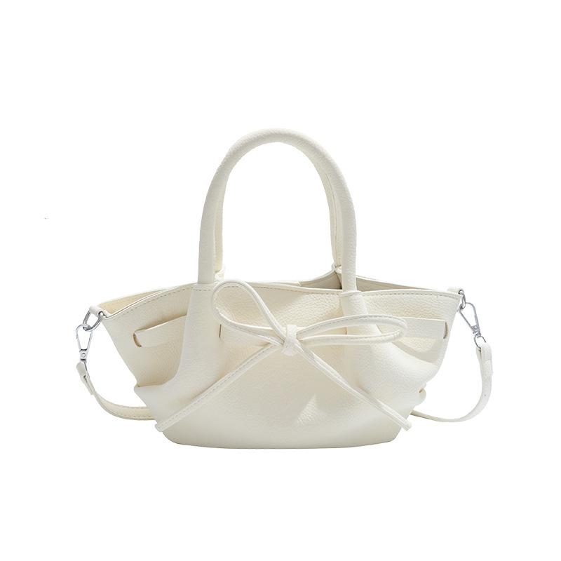 2025 spring new Korean version fashionable small fresh portable vegetable basket bag niche casual high-end textured messenger bag