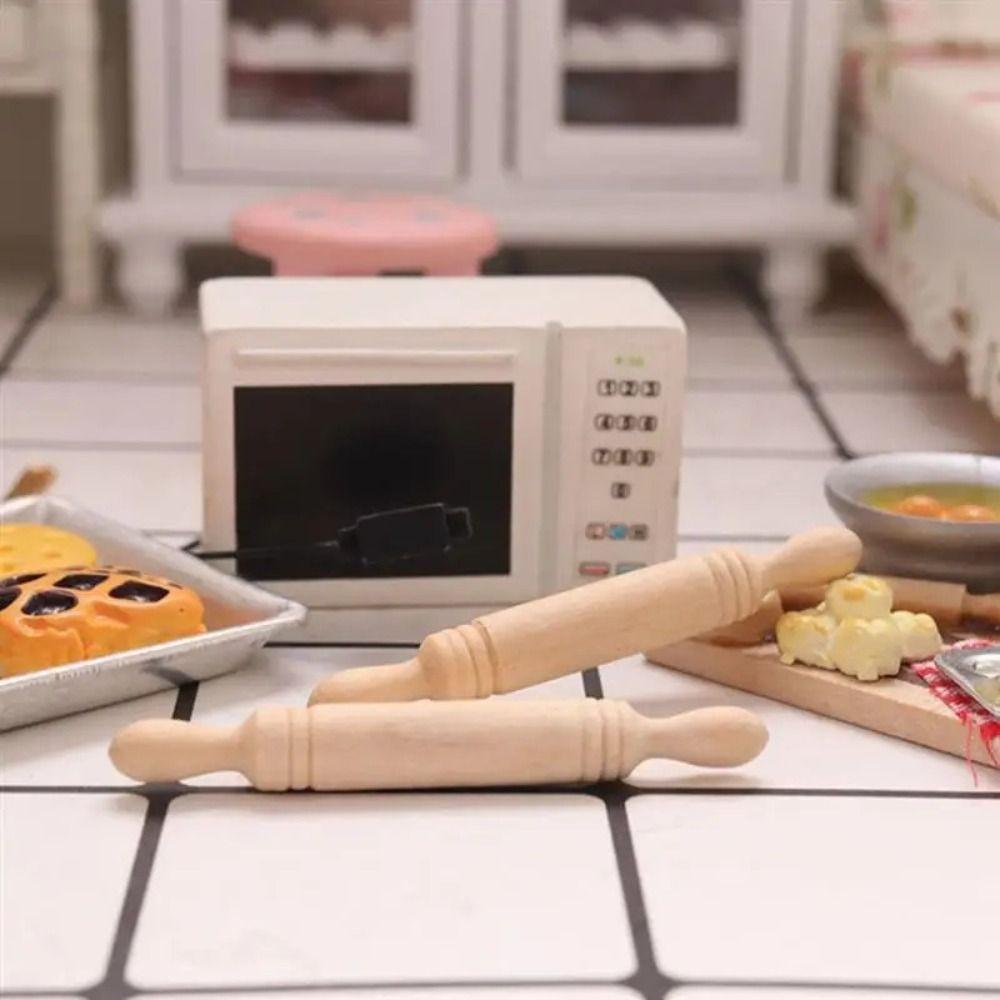 10pcs Mini Small Dough Rolling Pin Simulation Kitchen Accessories  Home Decor