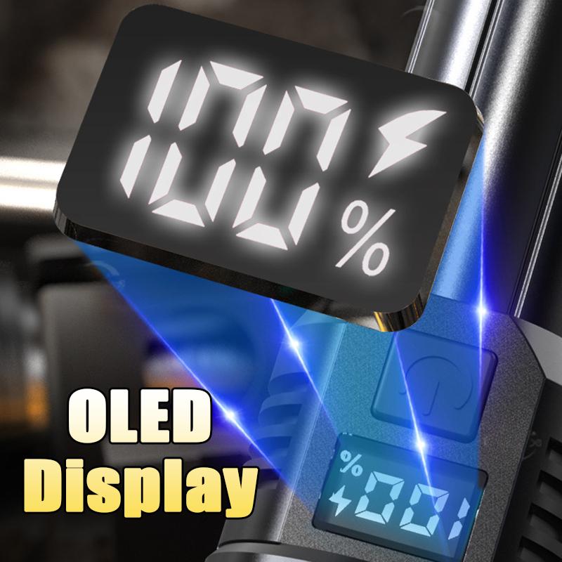 Powerful LED Flashlight Rechargeable Type-c Flashlight High Power Long Range Torch Strong Light Camping Fishing Lantern