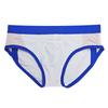 Heren Laag Uitgesneden Zwembroek Nylon Mesh Paneel Sneldrogend Elastische Contour Zakje Sexy Kleurblok Zwemkleding Voor Mannen